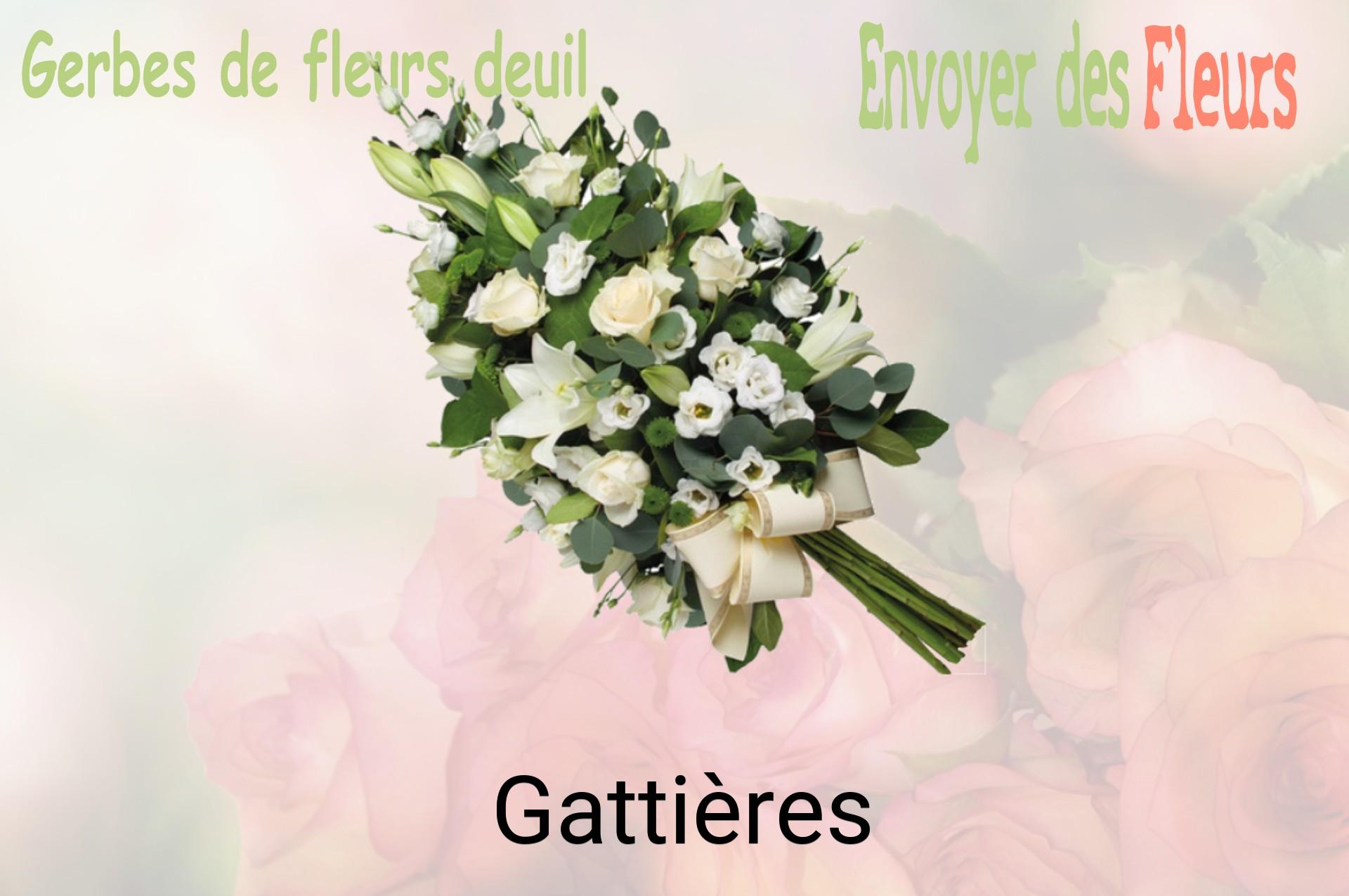 Gerbe de fleurs de deuil livrée à Gattières